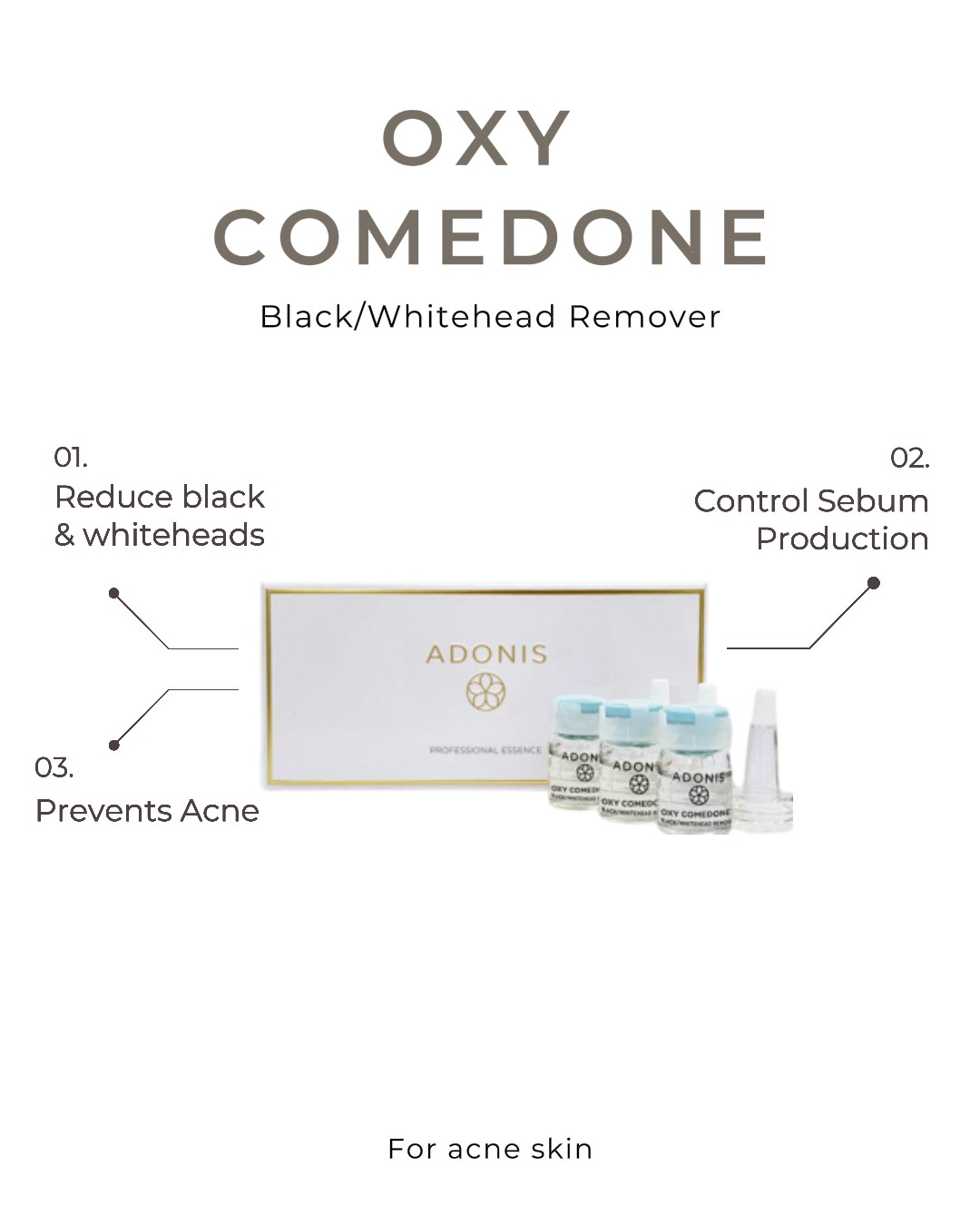 oxy comedone black:white head remover